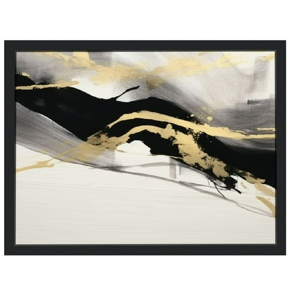 EastSmooth Large Abstract Wall Art Black and White Canvas Print Home Decor Abstract Gold Picture for Living Room Bedroom Wall Decoration