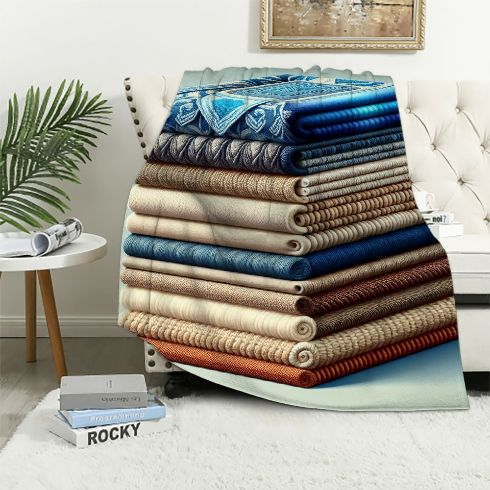 EastSmooth Mexican Blanket Authentic Handwoven Serape Picnic Blanket 70 x50 for Outdoor Restorative Yoga Beach and Grass Resting Large Thick Cotton Throw with Baja Falsa Design Baja Beach Walmart