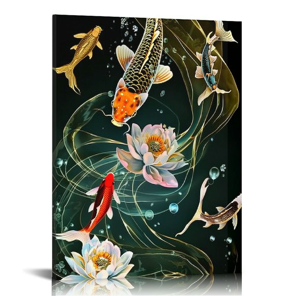 Nordic Style Pink Peony Rose Flower Wall Art – Canvas Print 40x60cm (15.7"x23.6"), Frameless, For Living Room & Bedroom