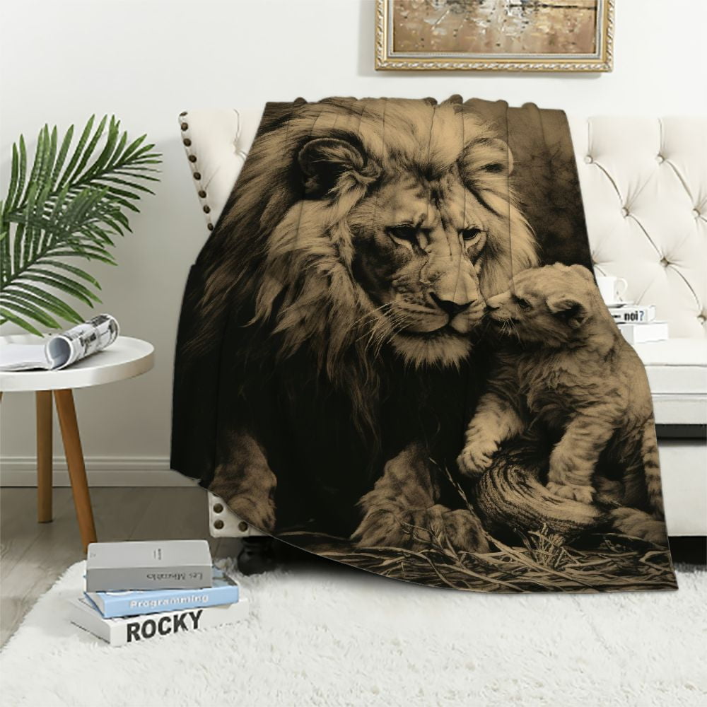 Tgruihm To My Son Blanket From Dad, Blue Lion Jamaica