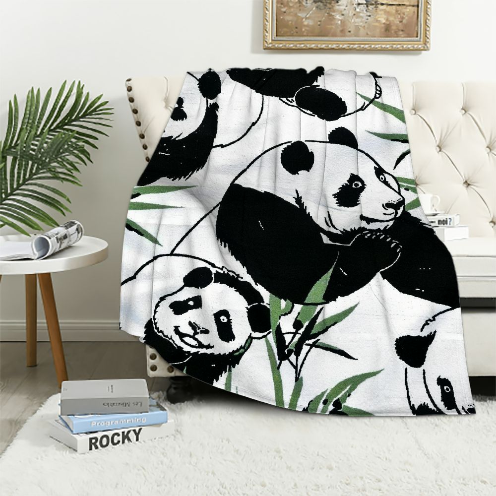 EastSmooth Panda Blanket Panda Blanket for Adults Panda Throw Blanket
