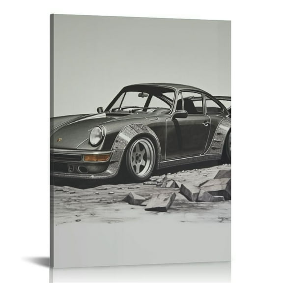 EastSmooth Posters Racing Car Wall Art Vintage Car Posters For Men Car Art Prints Canvas Framed