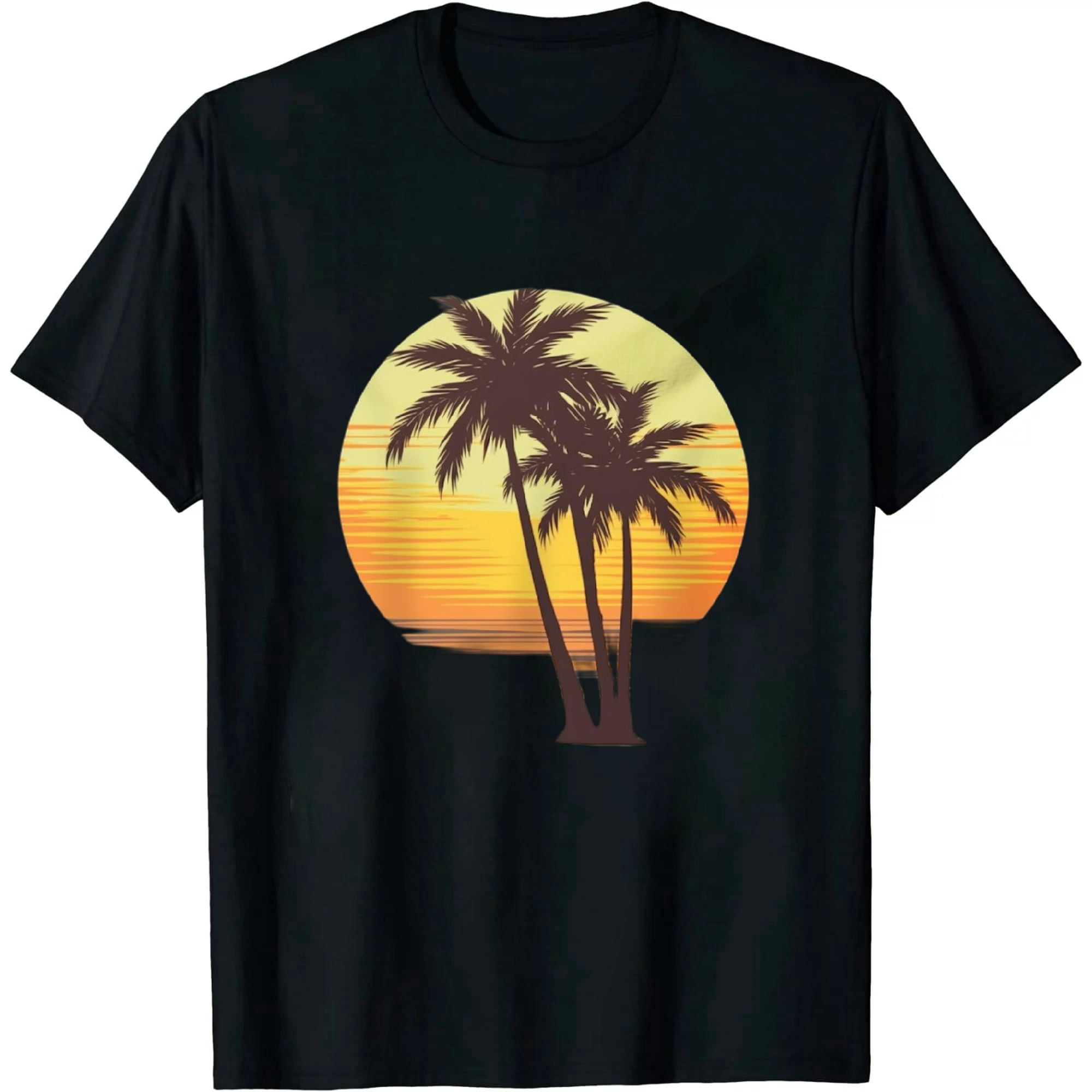 T-Shirt Miami Beach Floride – Palmier D'Été, Vibes Vacances USA, Style Plage Et Soleil