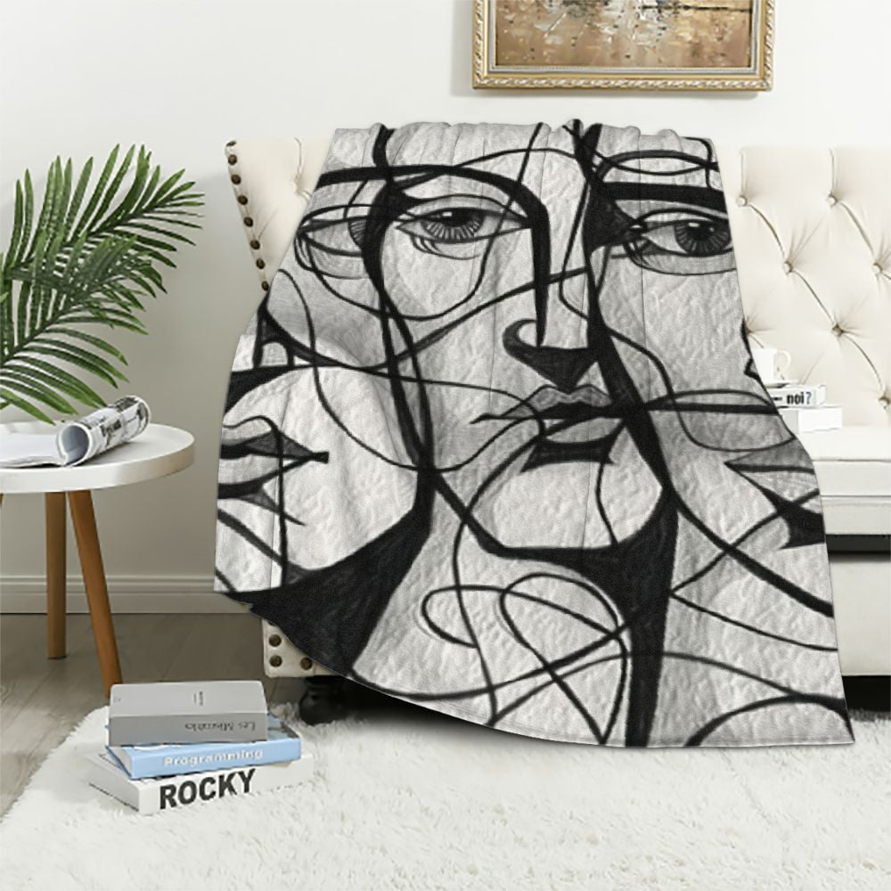 EastSmooth Thick Throw Blanket and Throw Pillow Cover Soft and Heavy