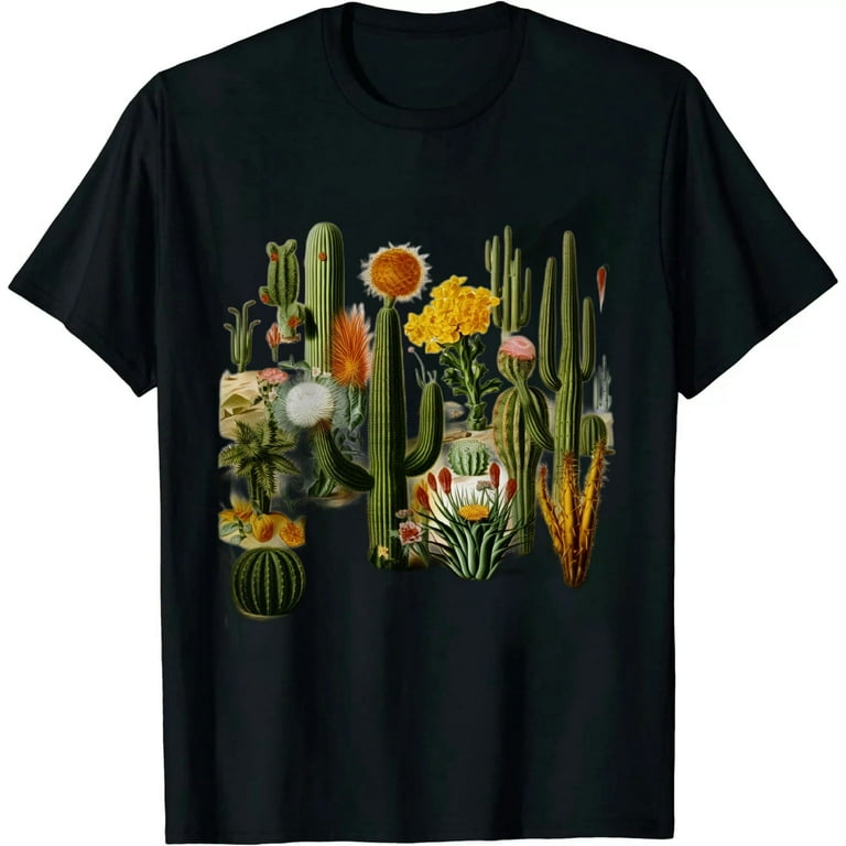 Vintage 70s Boho Botany Botanical Cactus Succulent Plant Tee Vintage 70s Boho Botany Botanical Cactus Succulent Plant Tee