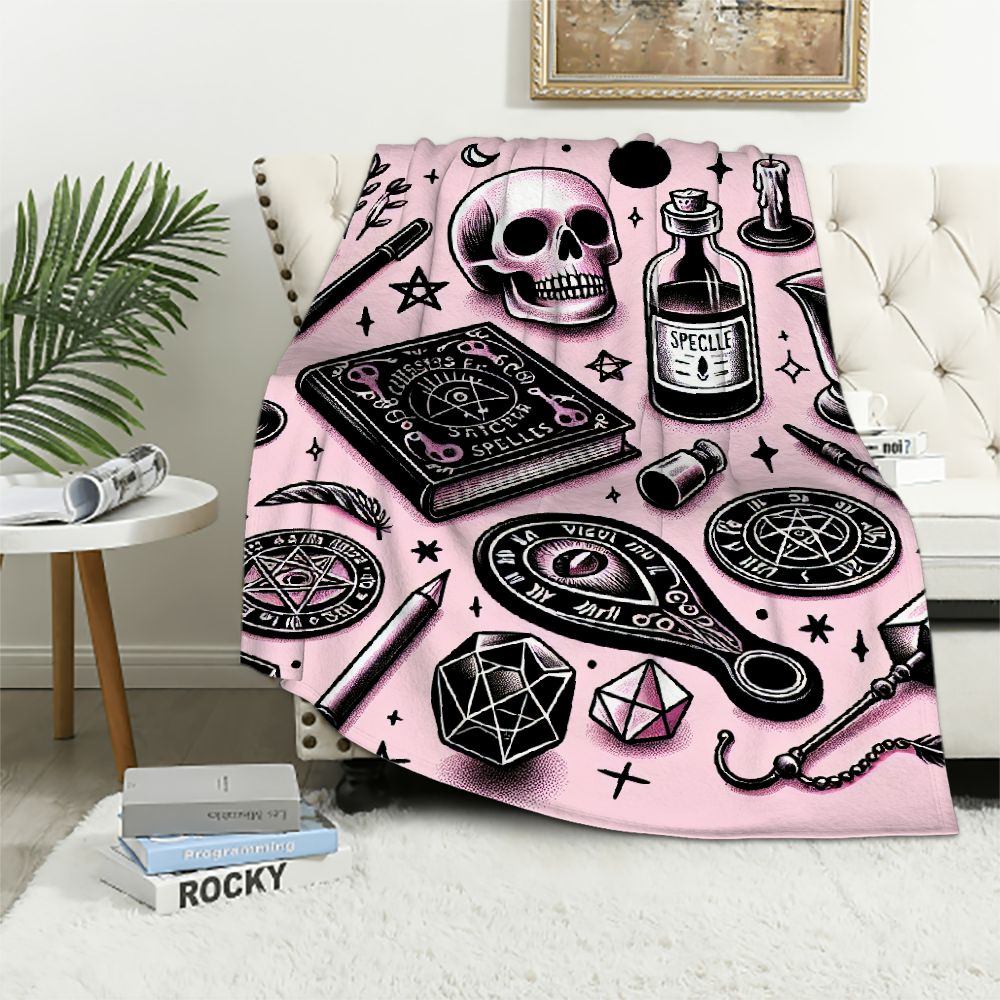EastSmooth Witchy Witch Gothic Throw Blanket 50"x40" Blanket ...