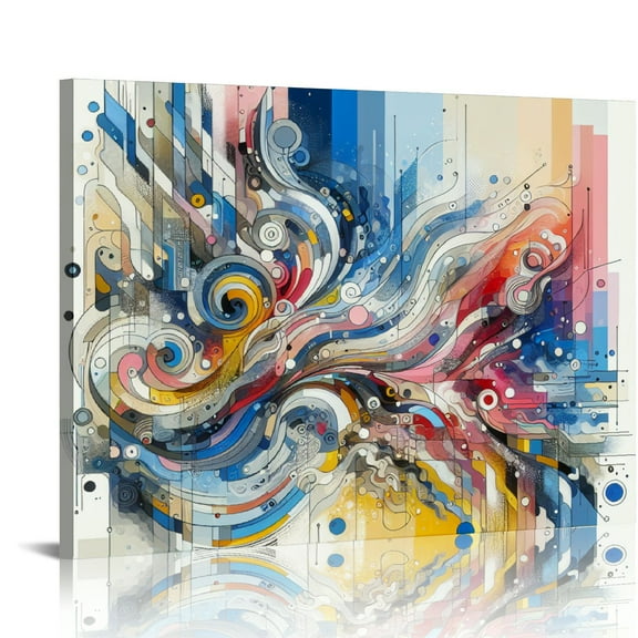 EastSmooth Wood Framed Canvas Wall Art For Living Room Modern Large Wall Decorations For Office Bedroom Wall Decor Abstract Ink Wall Pictures Gray Paintings Canvas Art Prints Home Decor Ready to Hang