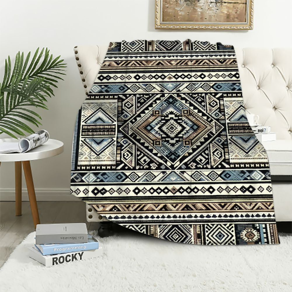 EastSmooth Wool Blanket Throw Large, Beautiful, Warm, Soft, Handmade