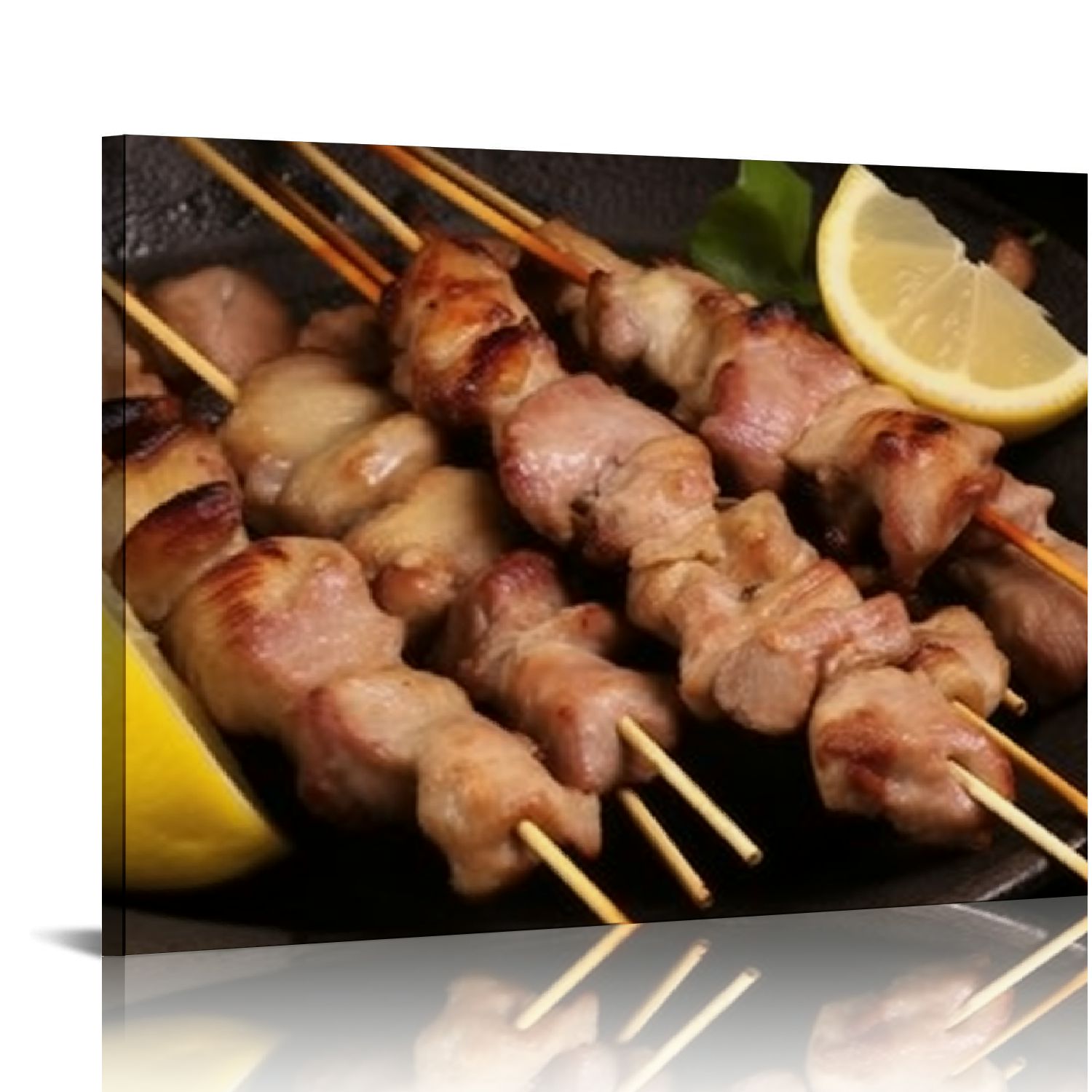 EastSmooth Yakitori Japanese Chicken Barbecue skewers Wall Decor Print on Canvas Modern Artwork