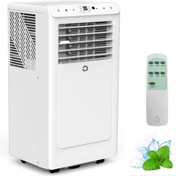 EastVita 10000 BTU Portable Air Conditioner - 3-in-1 Cooling, Fan, Dehumidifier for Rooms up to 450 Sq.Ft, Remote Control, 24H Timer, Low Noise