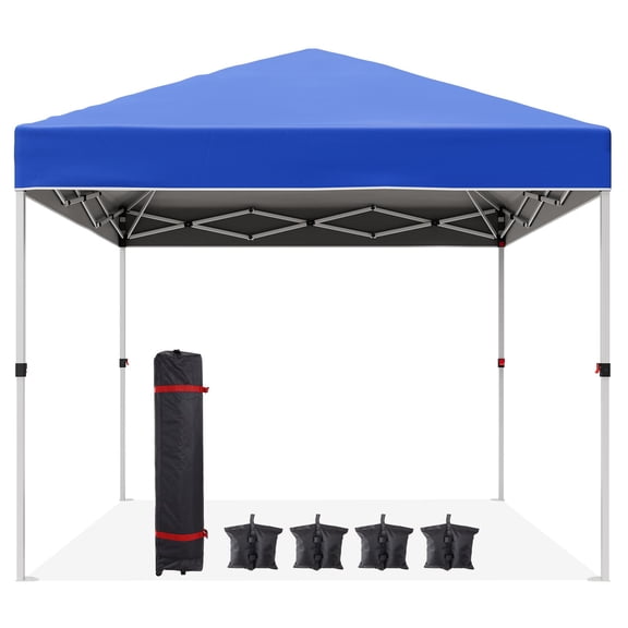 EastVita 10x10 ft Pop Up Canopy Tent with Wheeled Bag Waterproof Oxford UV Protection