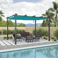 thumbnail image 1 of EastVita 10x13 Ft Aluminum Pergola,Outdoor Pergola with Adjustable Canopy,Reinforced Metal Frame for Backyard,Garden,Deck,Blue, 1 of 8