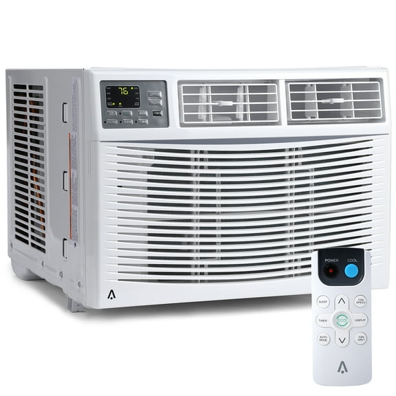 EastVita 12000 BTU Air Conditioner 12000 BTU Turbo Fast Cooling AC Unit Remote/App Control,Flexible Window Opening(T Design Install Kit),24H Timer, Washable Filter