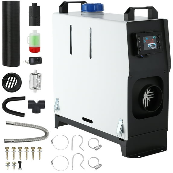 EastVita 12V 8KW Diesel Air Heater,Remote Control and LCD Display Diesel Heater with Silencer,Fast Heating Diesel Heater for Car RV Trailer Van Boat and Trailer