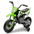 thumbnail image 1 of EastVita 12V Electric Dirt Bike, Kids Electric Motorcycle with 25W*2 Motor, Twist Grip Throttle, Training Wheels, Spring Suspension, Ride on Toy Car, 1 of 7