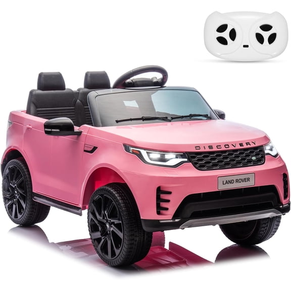 EastVita 12V Kids Electric Ride-On Car,Licensed Land Rover, 2 Motors, 3 Speeds, 4.5Ah Battery, Parental Control Pink