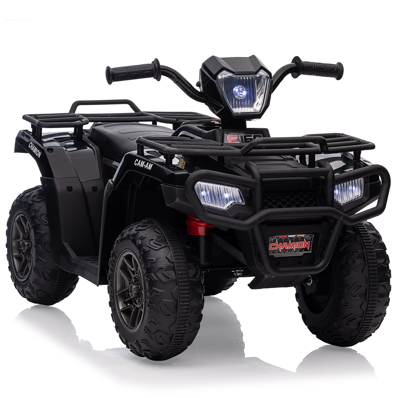 EastVita 12V Kids Ride on ATV, All Terrain Ride on Car for Toddlers, Ride on Electric Vehicle Toys with LED Light, Music, USB, for 3 Age +Child Gift