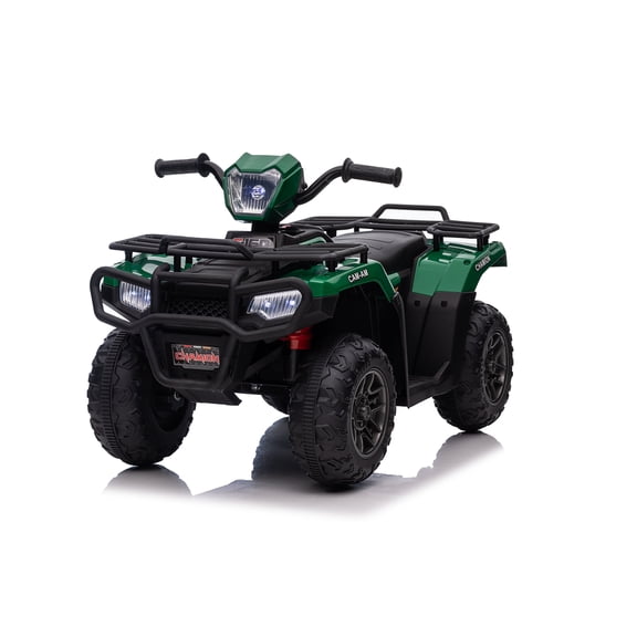 EastVita 12V Kids Ride on ATV, All Terrain Ride on Car for Toddlers, Ride on Electric Vehicle Toys with LED Light, Music, USB, for 3 Age +Child Gift