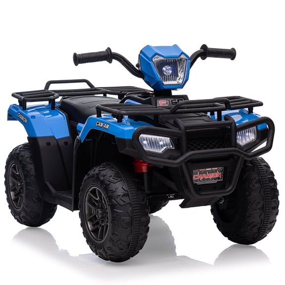 EastVita 12V Kids Ride on ATV, All Terrain Ride on Car for Toddlers, Ride on Electric Vehicle Toys with LED Light, Music, USB, for 3 Age +Child Gift
