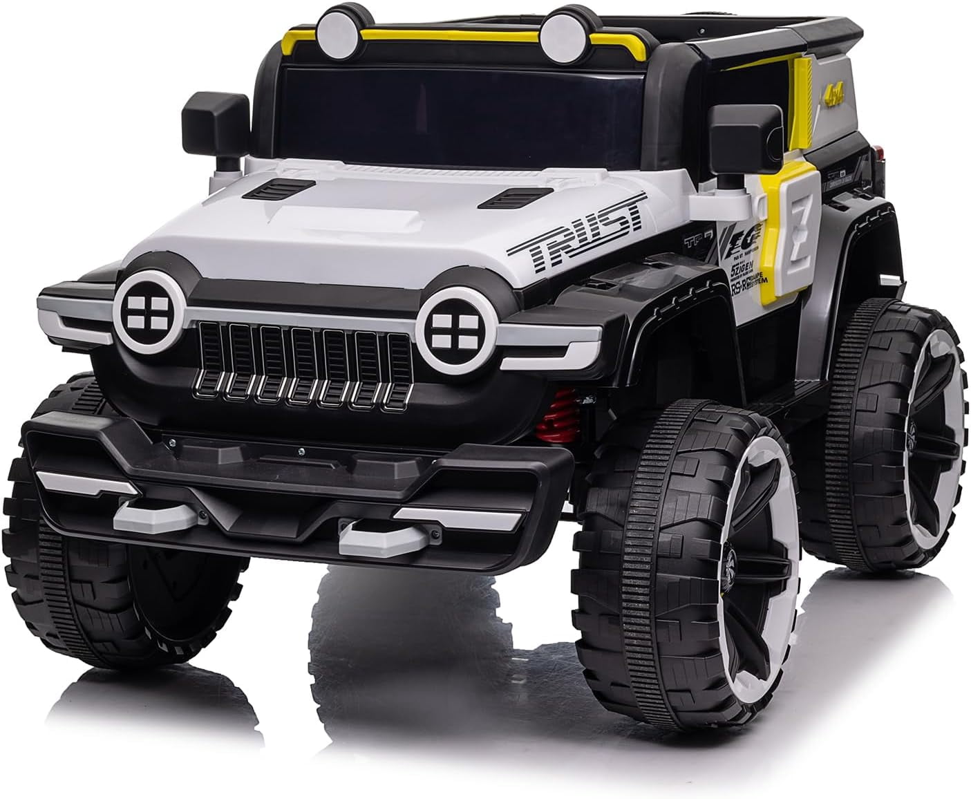 EastVita 12V Ride on Car FL-3588 Off-Road Vehicle Ride on Toy 25W*2 4 Wheeler Battery Powered Quad Toy Vehicle with Remote Control /MP3/ Suspension System /LED Lights/Off-Road Tires/etc