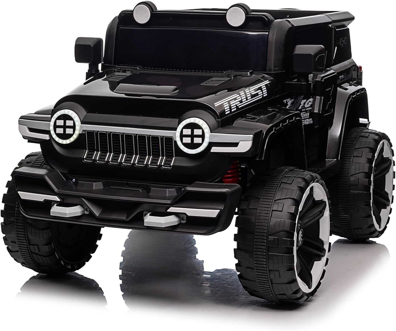 EastVita 12V Ride on Car FL-3588 Off-Road Vehicle Ride on Toy 25W*2 4 Wheeler Battery Powered Quad Toy Vehicle with Remote Control /MP3/ Suspension System /LED Lights/Off-Road Tires/etc