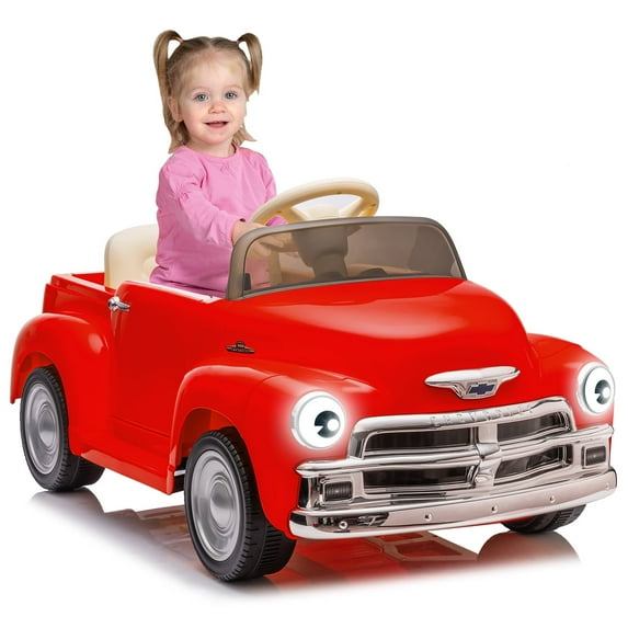 EastVita 12V Ride on Car for Kids Ages 3-5, Battery Powered Ride-on Toys W/Parent Remote, Music Player, 4 Wheel Cushion, Kids Electric Cars with 2 Speed, Dual Doors, Front & Rear Headlights red