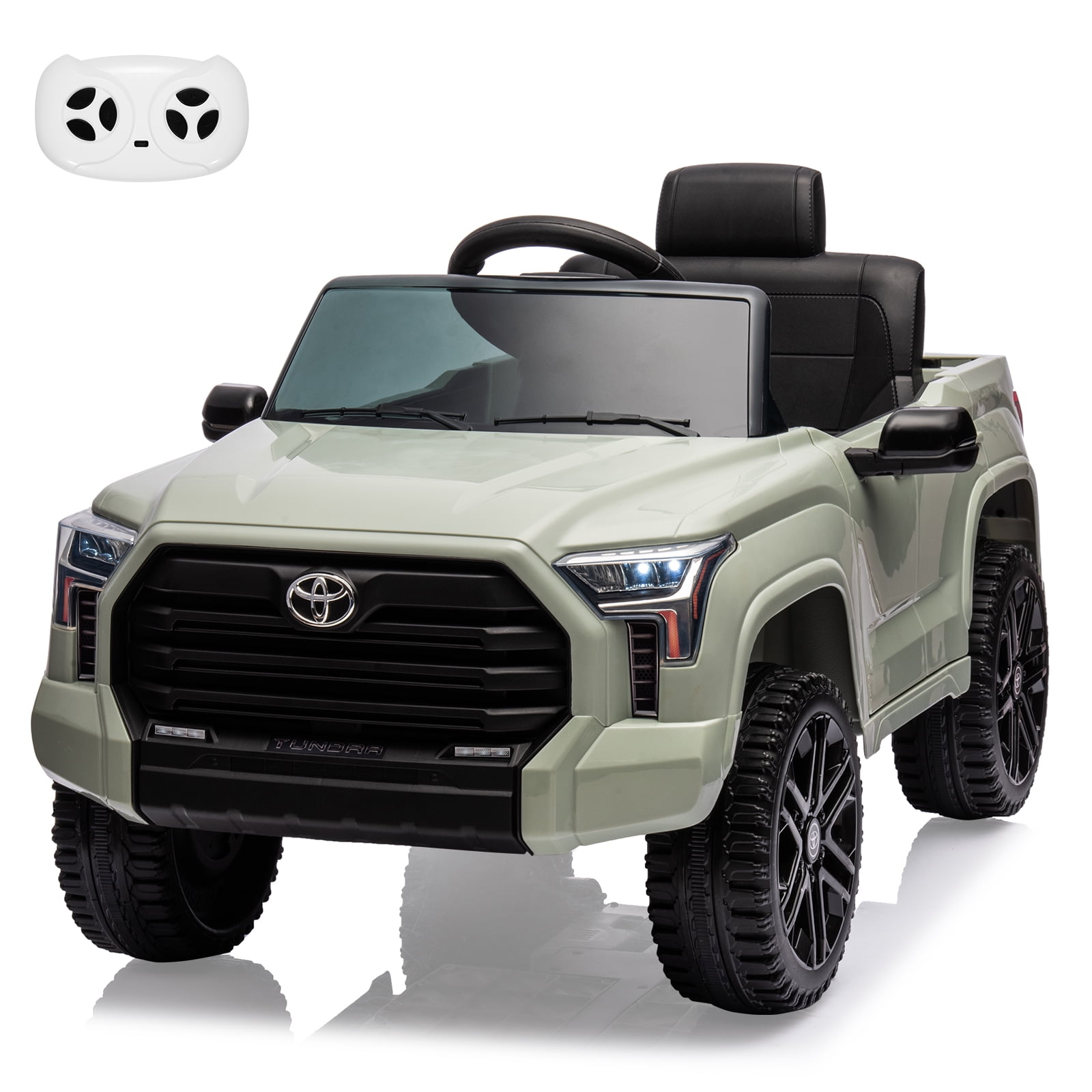 EastVita 12V Ride on Car [Toyota Licensed] Ride on Toys, Battery Powered Electric Car with Remote Control, MP3, LED Lights, Safety Belt etc. for Age 3+Boys Girls