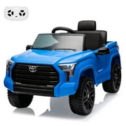EastVita 12V Ride on Car [Toyota Licensed] Ride on Toys, Battery Powered Electric Car with Remote Control, MP3, LED Lights, Safety Belt etc. for Age 3+Boys Girls