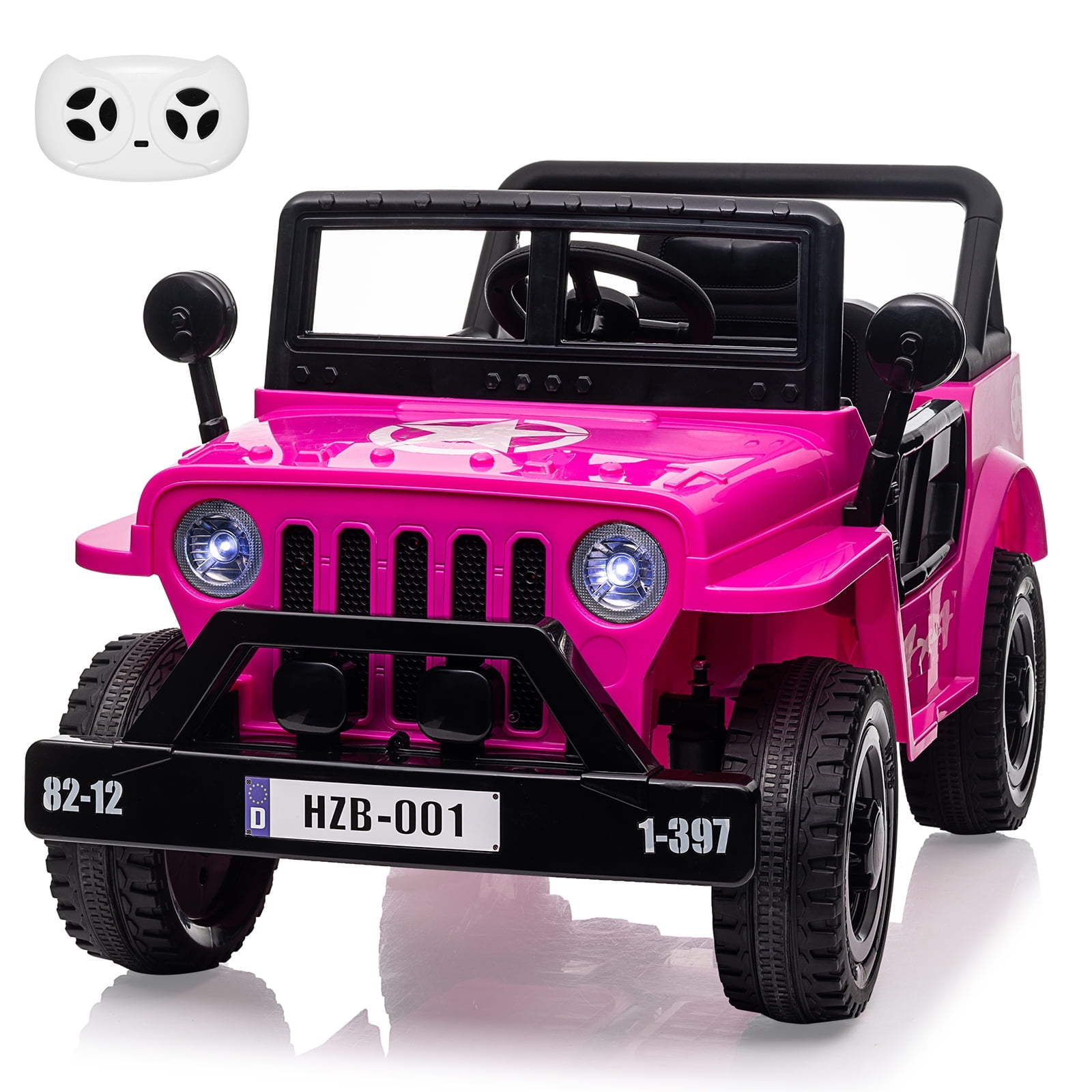 EastVita 12V Ride on Truck Car with Remote Control/ Spring Suspension ...