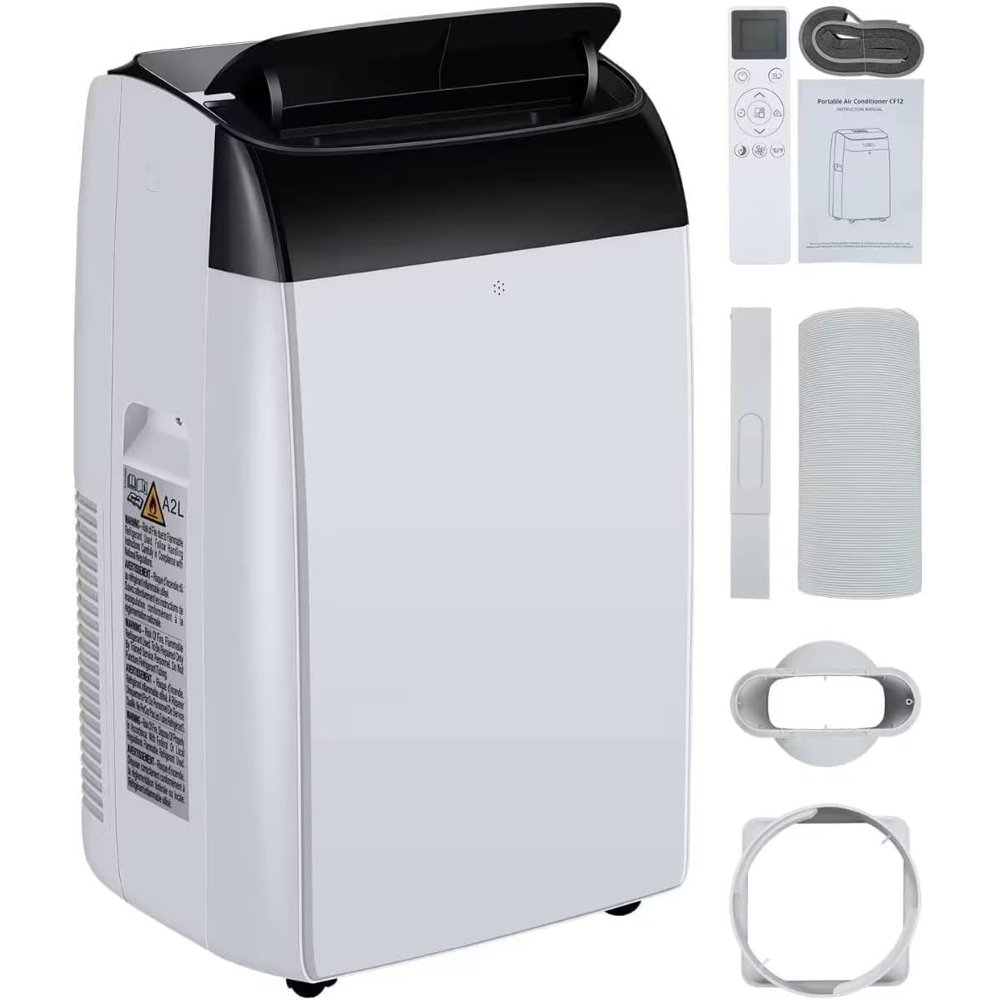 EastVita 14,000 BTU Portable Air Conditioner, Cools up to 750 Sq. Ft, LED Display Full-Function, Built-in Dehumidifier, Fan, 3 in 1 A/C Unit with Remote Control for Home Office Dorm RV