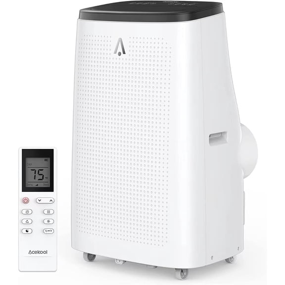 EastVita 14000 BTU Portable Air Conditioner, Built-in 3 in 1 AC Unit Dehumidifier & Fan Modes, Room Cooling Up to 750 sq.ft, Energy Efficient, 24Hrs Timer, Window Installation Kit, White