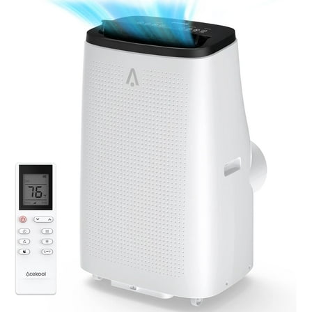 EastVita 15,000 BTU Portable Air Conditioner with Remote Control, 3-in-1 Portable AC Units with Fan & Dehumidifier Cools up to 800 sq. ft, Room Air Conditioner with 24 Hour Timer, Window Mount Kits