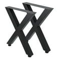 thumbnail image 1 of EastVita 16 Inch Heavy-Duty Table Legs,X-Shape Metal Coffee Table,DIY Bench Legs,Set of 2,X-Shape Style 2, 1 of 7