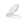 thumbnail image 1 of EastVita 19 inch Elongated Multifunctional bathroom Bidet Toilet Seat Non Electric Dual Nozzle Bidet Attachment with Soft Close Lid Feminine Hygiene Toilet Seat Cover for Women Easy Install White, 1 of 7