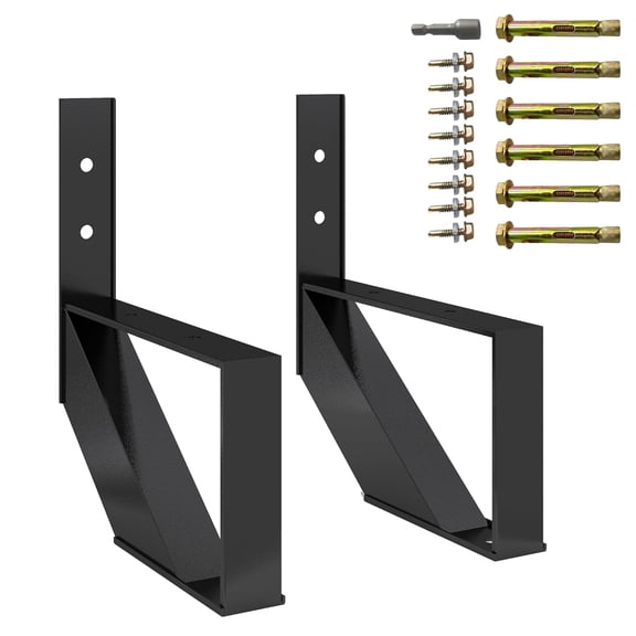 EastVita 2 Pack 1 Step Steel Stair Riser Outdoor Stair Stringer Heavy Duty Steel Step Stringer for Outdoor Steps Construction Repair