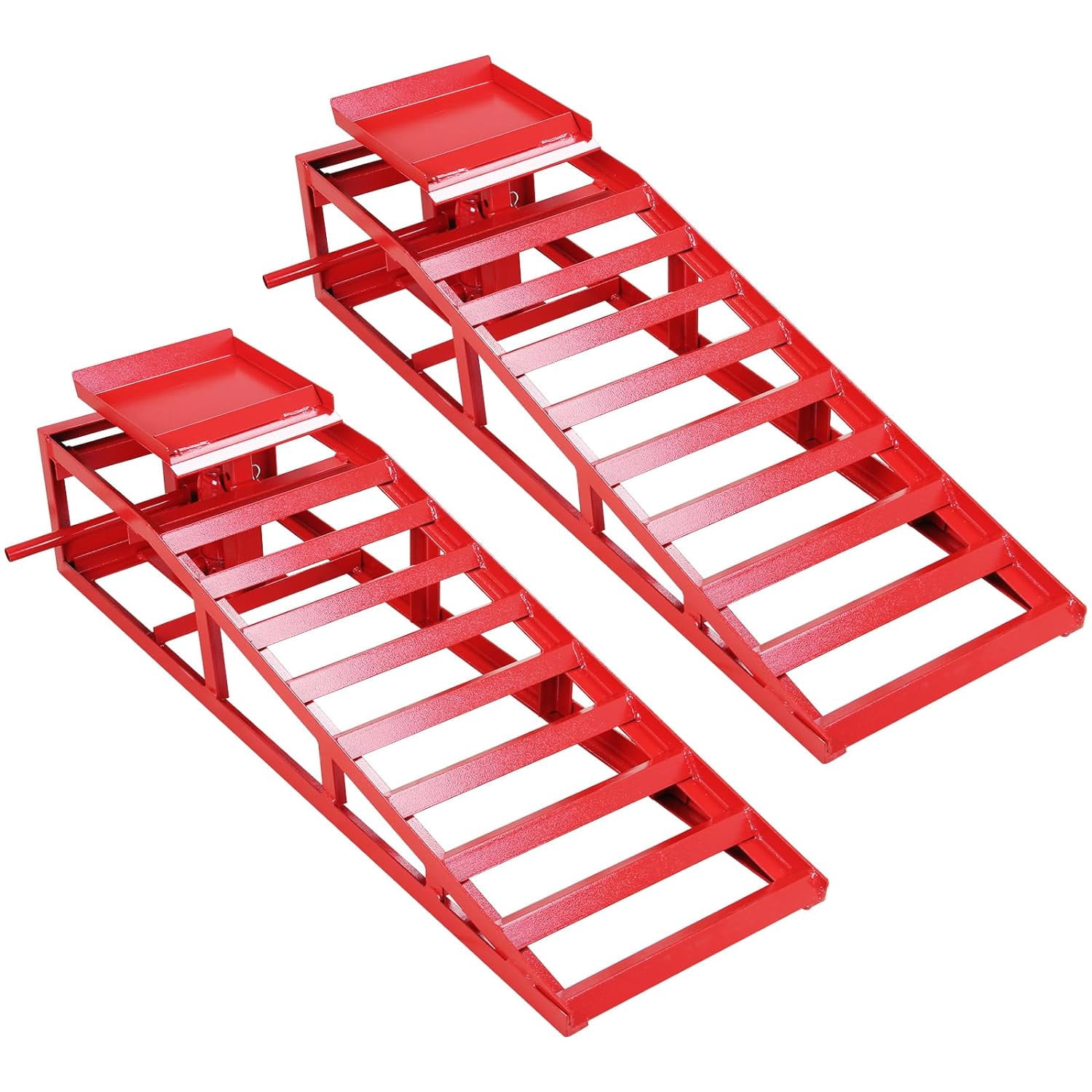 EastVita 2 Pack Hydraulic Car Ramps - 4410lbs/2T Capacity Low Profile ...