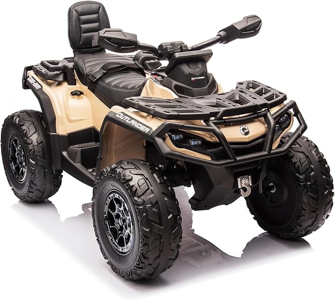 EastVita 2 Seater Ride On ATV for Kids, 12V Ride on Toy Car with Remote Control, 2WD Power, Music, 4 Wheeler Electric Car Battery Powered