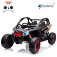 thumbnail image 1 of EastVita 2 Seats Ride on Car 24V 200W Motors Ride on UTV with Remote Control 23" Seats Width Electric Vehicle, EVA Wheels,Music Head+Tail Light, 1 of 8