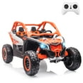thumbnail image 1 of EastVita 2 Seats Ride on Ride on Car 200W Motors UTV,with Remote Control 23" Seats Width Electric Vehicle, EVA Wheels,Music,Head+Tail Light, 1 of 6