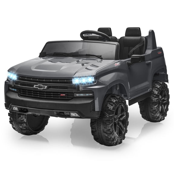 EastVita 24V 2-Seater Ride on Truck Licensed Chevrolet Ride on Car Toy w/Parent Remote Control,4x Spring Suspension, 3 Speeds, MP3 Player, Electric Vehicle Ride on Toys