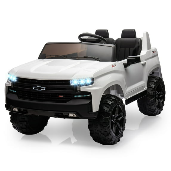 EastVita 24V 2-Seater Ride on Truck Licensed Chevrolet Ride on Car Toy w/Parent Remote Control,4x Spring Suspension, 3 Speeds, MP3 Player, Electric Vehicle Ride on Toys