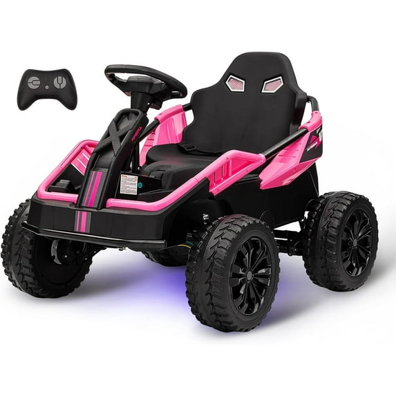EastVita 24V 4x4 Ride On Toy for Big Kids, 4x85W 6MPH Ride On UTV Car w/Parent Remote, 16'' Wide Seat, Music, Horn, Metal Frame, 4 Shock Absorbers, Battery Powered Electric Cars for