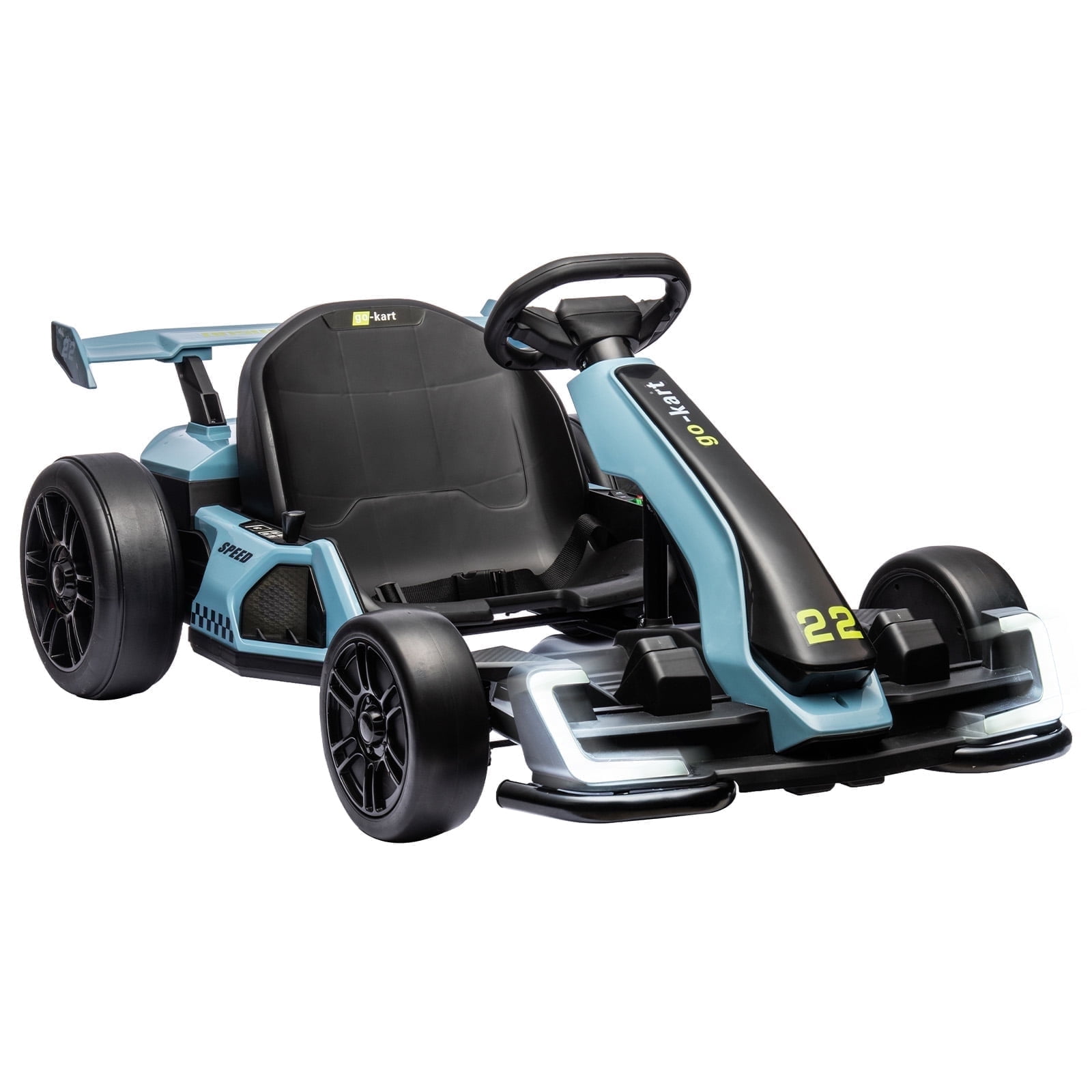 EastVita 24V Electric Go Kart,300W Powerful Drift Kart Ride on Car for Kids, Electric Pedal Kart,with 300W Strong Motor, Drift/Sport Mode, Big Battery, Eva Tire