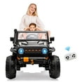 thumbnail image 1 of EastVita 24V Kids 2 Seater Ride On Truck Car Electric Vehicles w/Remote Control, 4-Wheeler Suspension, 4x55W Powerful Engine, 4WD Battery Powered, 3 Speeds, LED Lights, 1 of 9