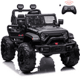 thumbnail image 1 of EastVita 24V Kids Ride on Car with Remote Control Ride on Toys 2 Seats 20" Extra Seat Wide Truck Vehicle with LED Light, Front Storage, Central Control, Horn, Bluetooth USB, 1 of 10