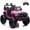 thumbnail image 1 of EastVita 24V Kids Ride on Electric Car with Remote Control 2 Seats 20" Extra Large Seat Wide Truck Wheels Vehicle Front Storage Bottle Holder Central Control Horn Bluetooth USB, 1 of 12