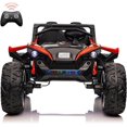thumbnail image 1 of EastVita 24V Ride on Car with Remote Control,2 Seats 20.5“ Extra Large Seat Wide UTV, 4WD Power Wheels Vehicle with 17" EVA Wheels,Metal Suspension LED Lights Music Horn,Red, 1 of 7