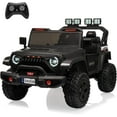 thumbnail image 1 of EastVita 24V Ride On Toys for Big Kids, 4WD 2 Seater Ride On Cars with Remote Control, Adjustable Footwell Electric Vehicle, 3 Speeds, Led Lights, Bluetooth Black, 1 of 9