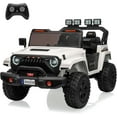thumbnail image 1 of EastVita 24V Ride On Toys for Big Kids, 4WD 2 Seater Ride On Cars with Remote Control, Adjustable Footwell Electric Vehicle, 3 Speeds, Led Lights, Bluetooth White, 1 of 9