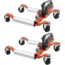 EastVita 2PCS Wheel Dolly,1500lbs Capacity,Hydraulic Tire Jack,Vehicle Positioning for Truck,RV,Trailer – Orange